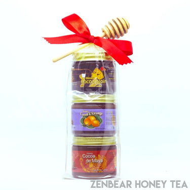 3 Flavor Honey Cocoa Mini Assortment - Zenbear Honey Tea 3 Flavor Honey Cocoa Mini Assortment - Zenbear Honey Tea